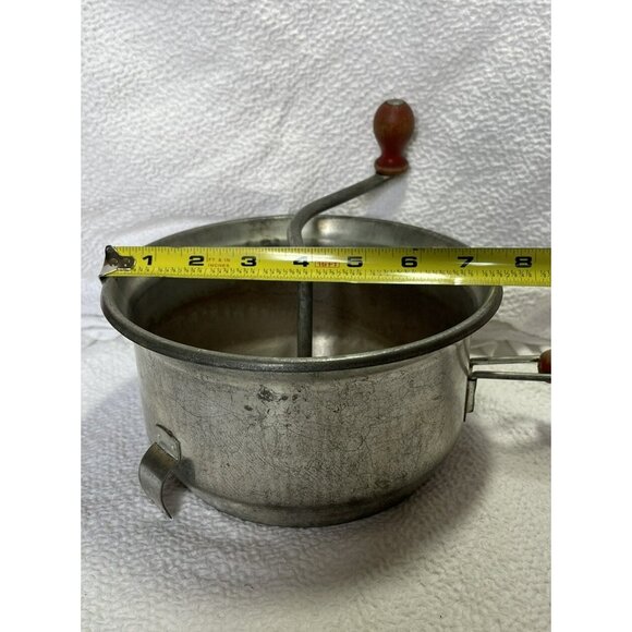 Food Mill Manual Ricer Masher Vintage With Wood Handles - Picture 4 of 8